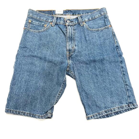 Levi Signature Mens 505 Regular Fit Shorts Medium Wash NWT SZ 32 - Picture 1 of 8